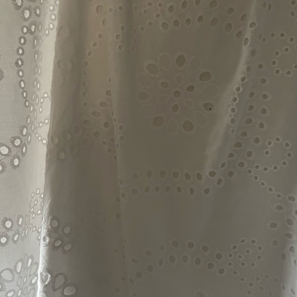 Title: White Eyelet Shirt - Sanctuary XL (New Without Tags) - Picture 3 of 3